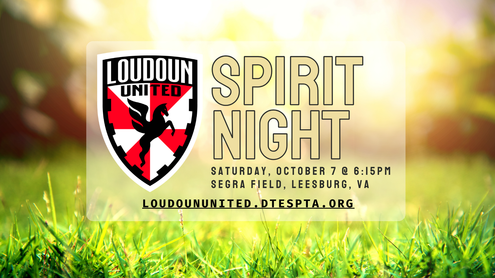 Loudoun United Spirit Night: Ticket Sales EXTENDED!