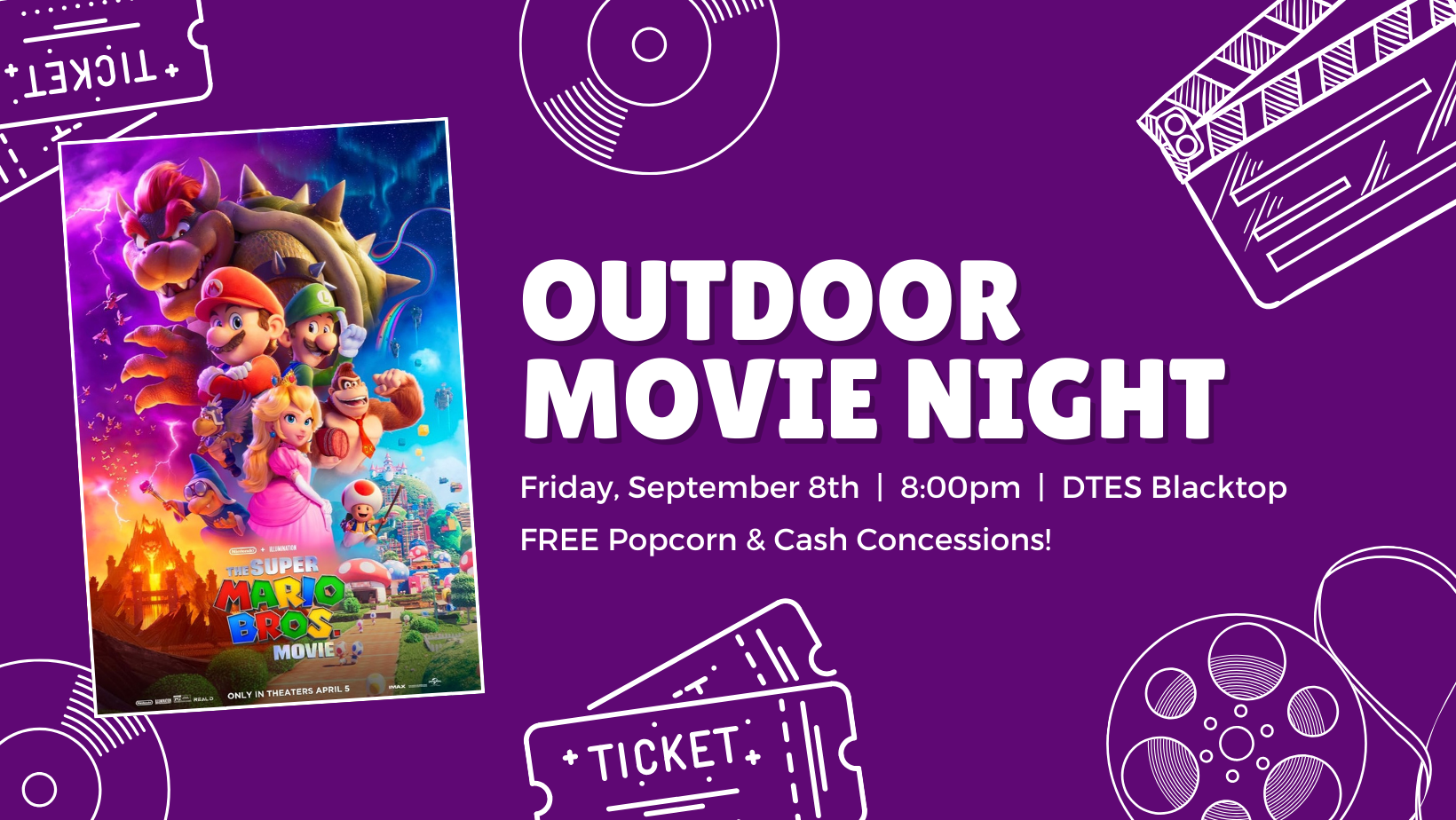 Outdoor Movie Night: September 8th